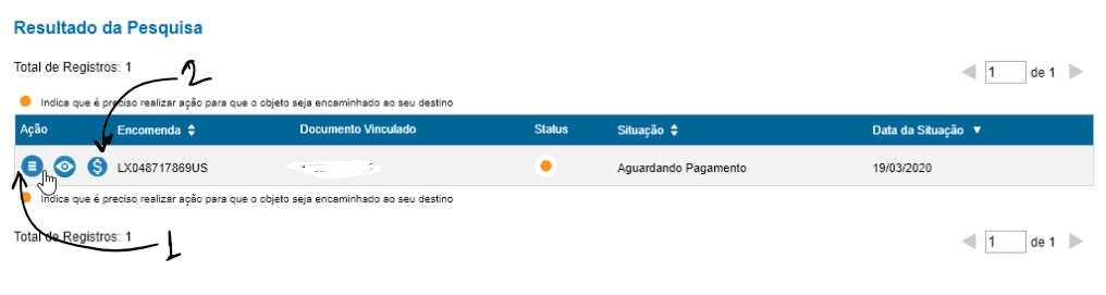 resultado da pesquisa